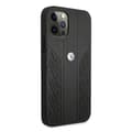 Miniatyrbild 4 av 8: BMW Läder Curve Perforate Skal iPhone 12 / 12 Pro - Svart