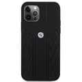 Miniatyrbild 3 av 8: BMW Läder Curve Perforate Skal iPhone 12 Pro Max - Svart