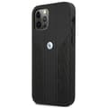 Miniatyrbild 2 av 8: BMW Läder Curve Perforate Skal iPhone 12 Pro Max - Svart