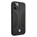 Miniatyrbild 4 av 8: BMW Läder Perforate Sides Skal iPhone 12 Pro Max - Svart