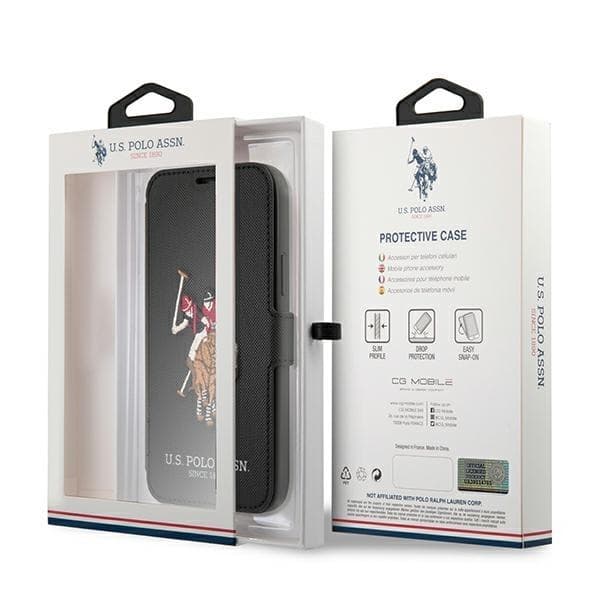 US Polo Embroidery Collection Fodral iPhone 12 Mini - Svart