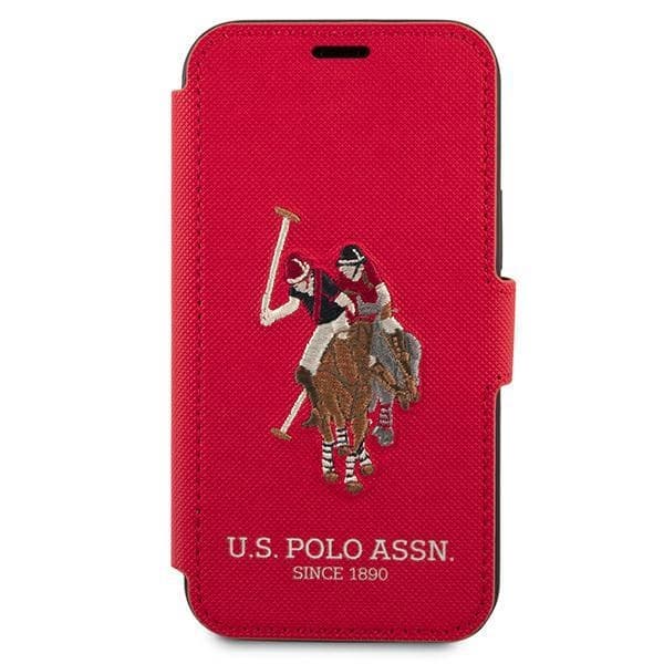 US Polo Embroidery Collection Fodral iPhone 12 Mini - Röd