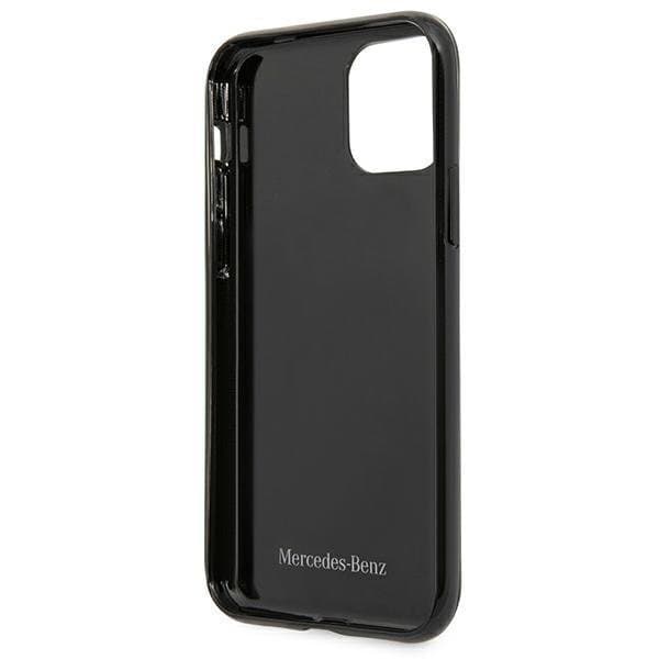 Mercedes Silver Stars Pattern Skal iPhone 11 - Svart