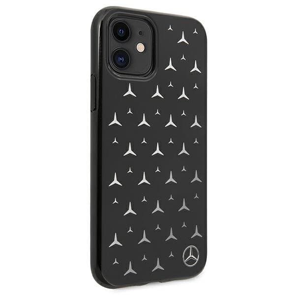 Mercedes Silver Stars Pattern Skal iPhone 11 - Svart