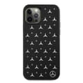 Miniatyrbild 6 av 11: Mercedes Silver Stars Pattern Skal iPhone 12 / 12 Pro - Svart