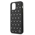 Miniatyrbild 9 av 11: Mercedes Silver Stars Pattern Skal iPhone 12 / 12 Pro - Svart
