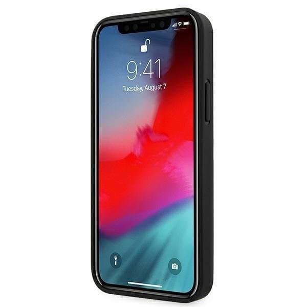 BMW Läder Deboss Skal iPhone 12 mini - Svart