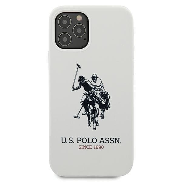 US Polo Silicone Collection Skal iPhone 12 / 12 Pro - Vit