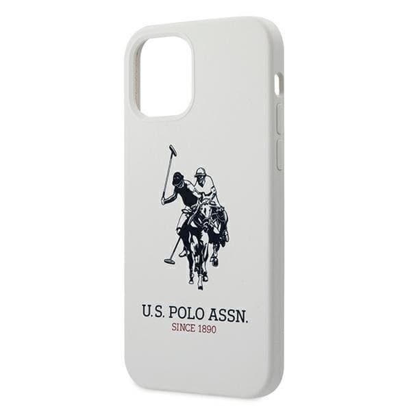 US Polo Silicone Collection Skal iPhone 12 / 12 Pro - Vit