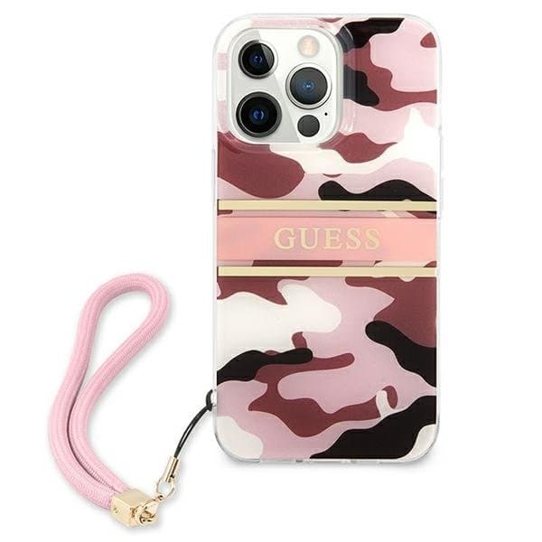 Guess Camo Strap Collection Skal iPhone 13 Pro / 13 - Rosa