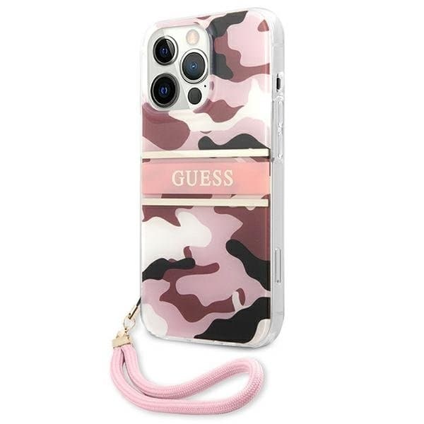 Guess Camo Strap Collection Skal iPhone 13 Pro / 13 - Rosa