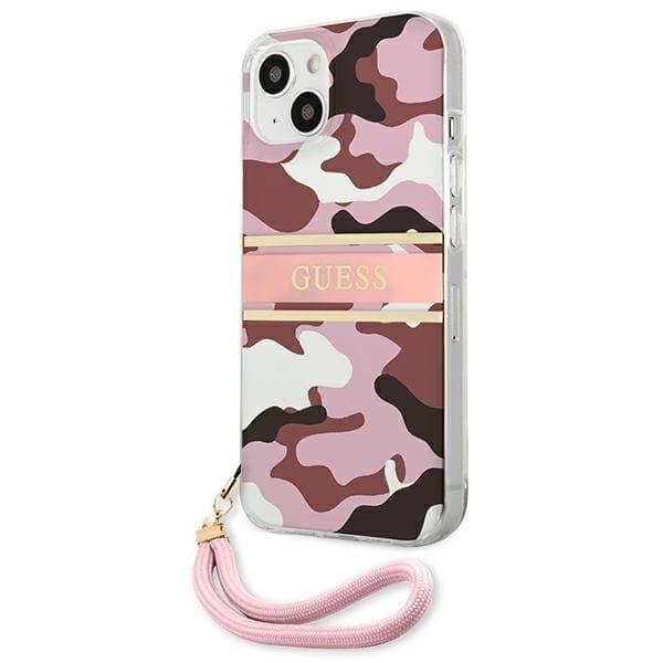 Guess Camo Strap Collection Skal iPhone 13 - Rosa