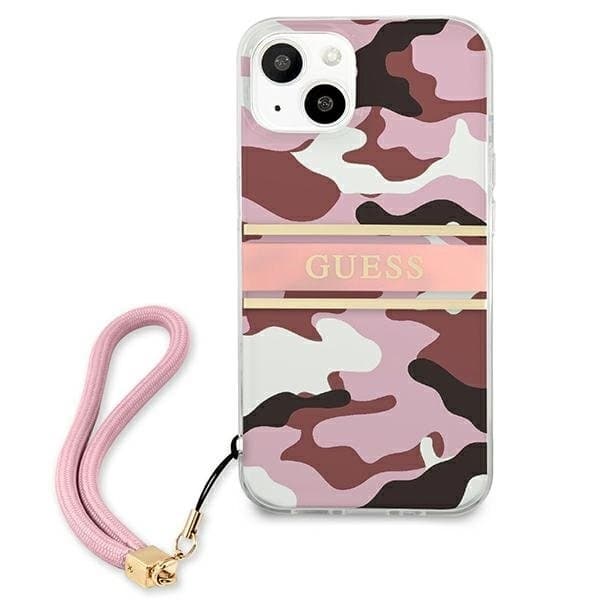 Guess Camo Strap Collection Skal iPhone 13 - Rosa