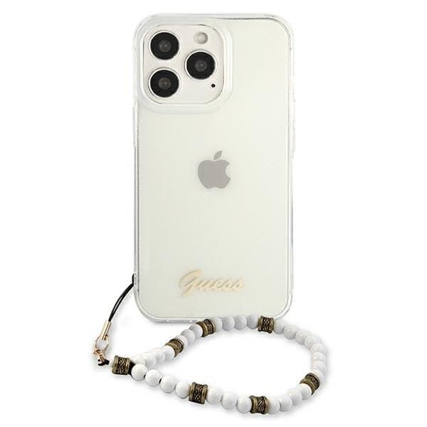 Guess White Pearl Skal iPhone 13 Pro / 13 - Transparent
