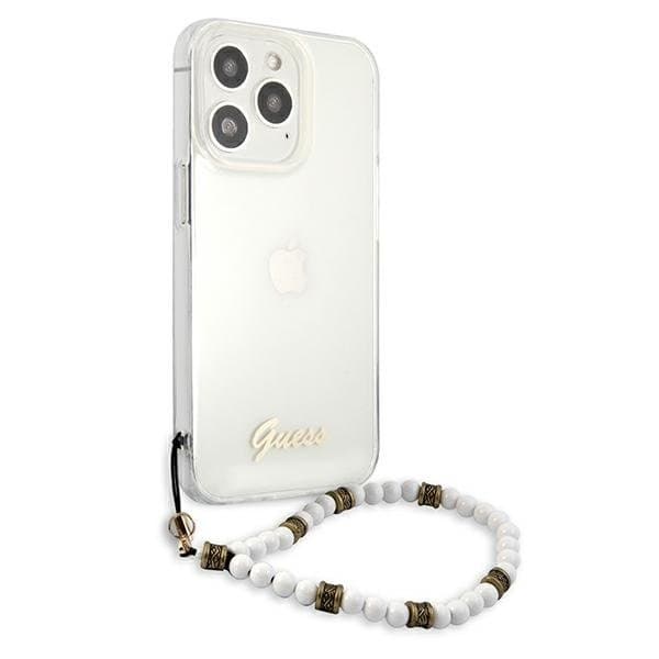 Guess White Pearl Skal iPhone 13 Pro / 13 - Transparent