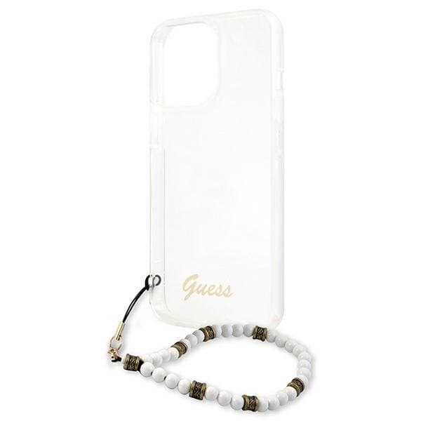 Guess White Pearl Skal iPhone 13 Pro / 13 - Transparent