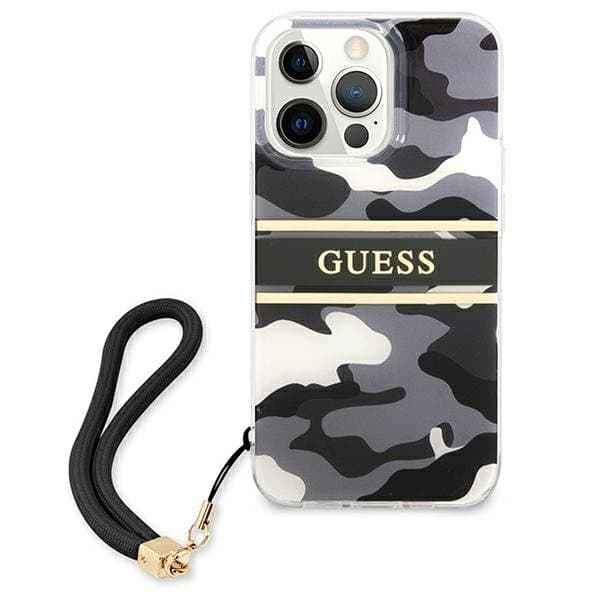 Guess Camo Strap Collection Skal iPhone 13 Pro / 13 - Svart