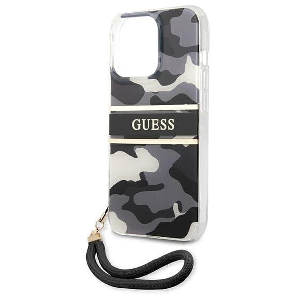 Guess Camo Strap Collection Skal iPhone 13 Pro / 13 - Svart