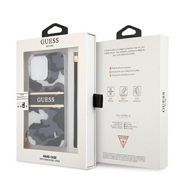 Guess Camo Strap Collection Skal iPhone 13 Pro / 13 - Svart