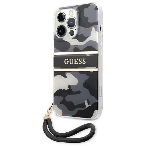 Guess Camo Strap Collection Skal iPhone 13 Pro / 13 - Svart