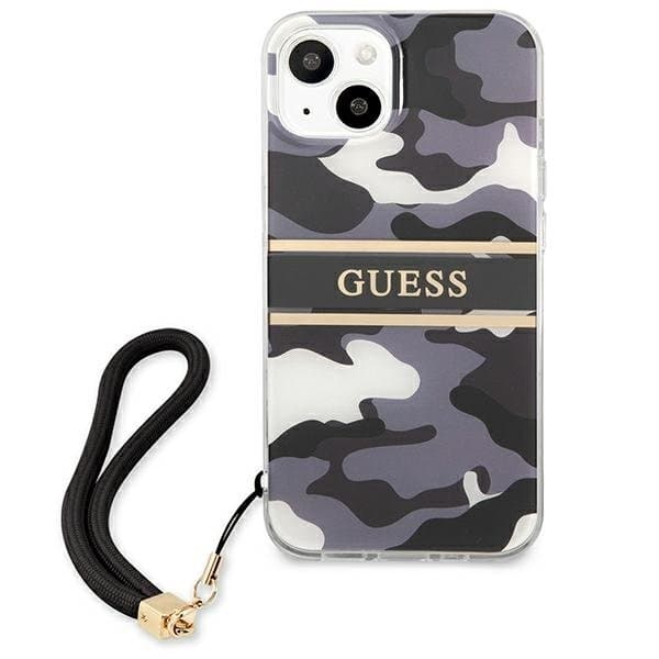 Guess Camo Strap Collection Skal iPhone 13 mini - Svart