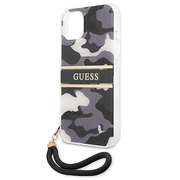 Guess Camo Strap Collection Skal iPhone 13 mini - Svart