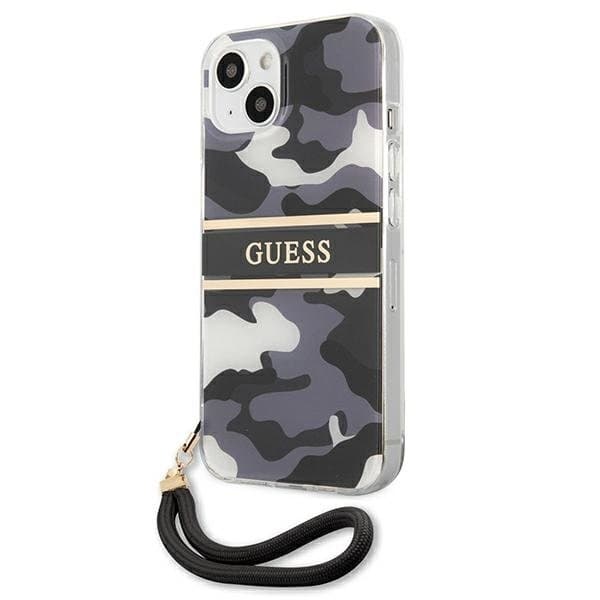 Guess Camo Strap Collection Skal iPhone 13 mini - Svart