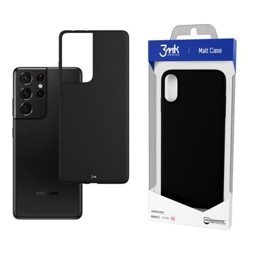 3MK Clear Skal Galaxy S21 Ultra - Svart