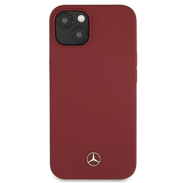 Mercedes Silicone Line Skal iPhone 13 - Röd