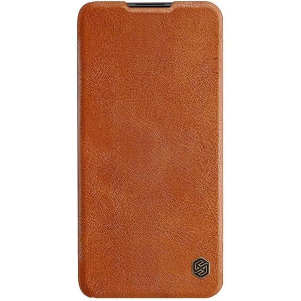Nillkin Qin Läder Fodral Xiaomi Redmi Note 9T 5G - Brun