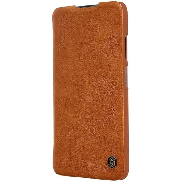Nillkin Qin Läder Fodral Xiaomi Redmi Note 9T 5G - Brun