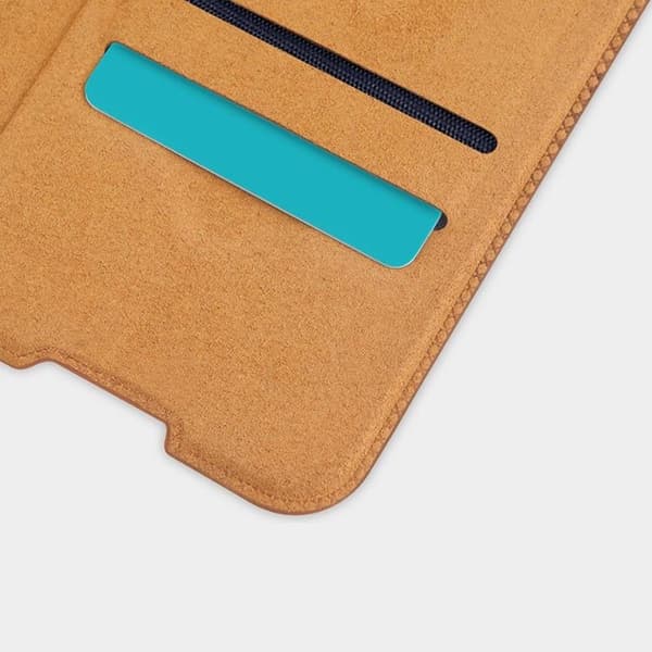 Nillkin Qin Läder Fodral Xiaomi Redmi Note 9T 5G - Brun
