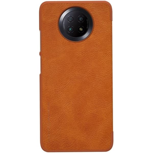 Nillkin Qin Läder Fodral Xiaomi Redmi Note 9T 5G - Brun