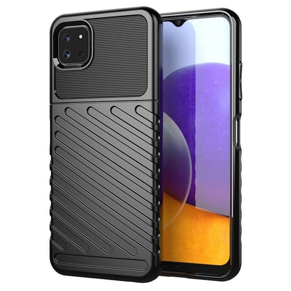 Thunder Flexible Skal Galaxy A22 - Svart