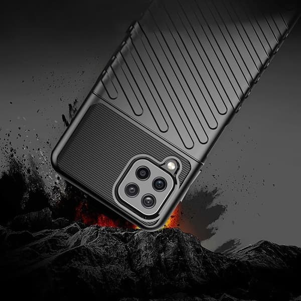 Thunder Flexible Mobilskal Galaxy A22 - Svart