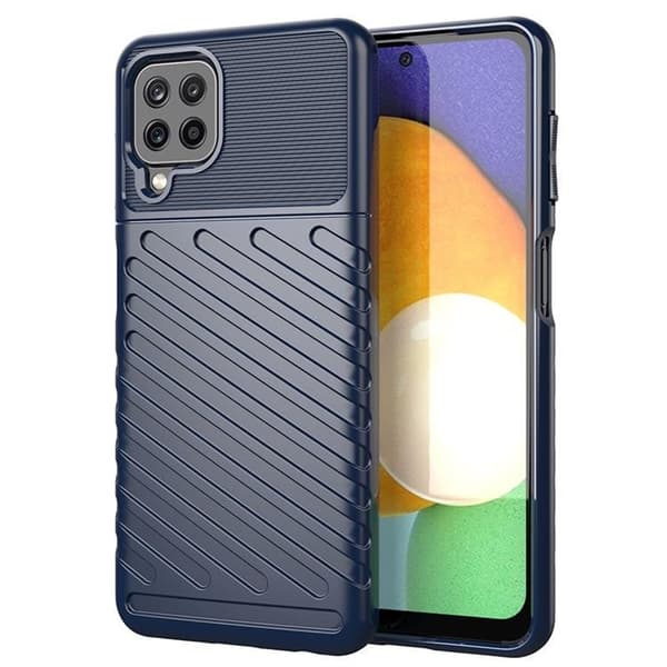 Thunder Flexible Mobilskal Galaxy A22 - Blå