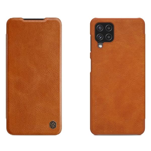 Nillkin Qin Läder Fodral Galaxy A22 4G - Brun