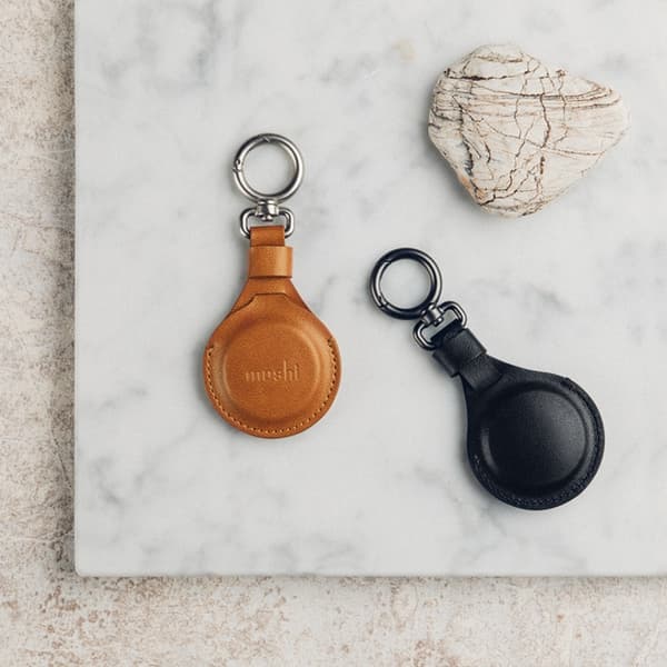 Moshi Airtag Key Ringhållare - Svart