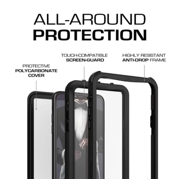 Ghostek Nautical Vattentät Skal iPhone XS Max - Svart