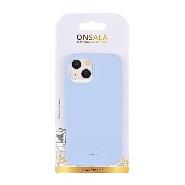 Onsala Mobilskal Silikon iPhone 12/12 Pro - Ljusblå