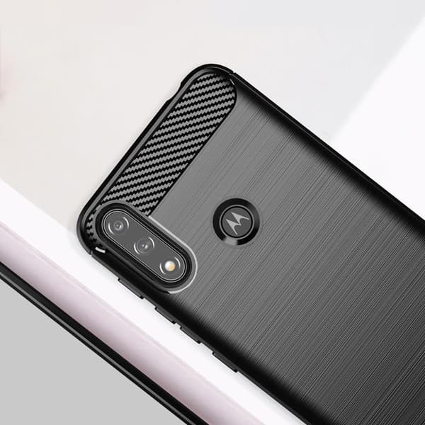 Carbon Flexible Skal Motorola Moto E7i Power - Svart