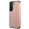 Miniatyrbild 5 av 7: Guess Saffiano Stripes Fodral Galaxy S22 Plus - Rosa