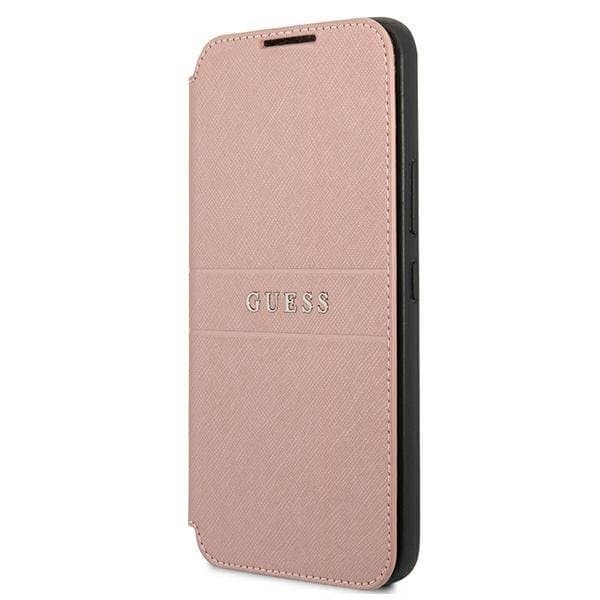 Guess Saffiano Stripes Fodral Galaxy S22 Plus - Rosa