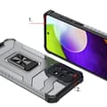 Miniatyrbild 6 av 8: Crystal Ring Kickstand Skal Galaxy A72 4G - Röd