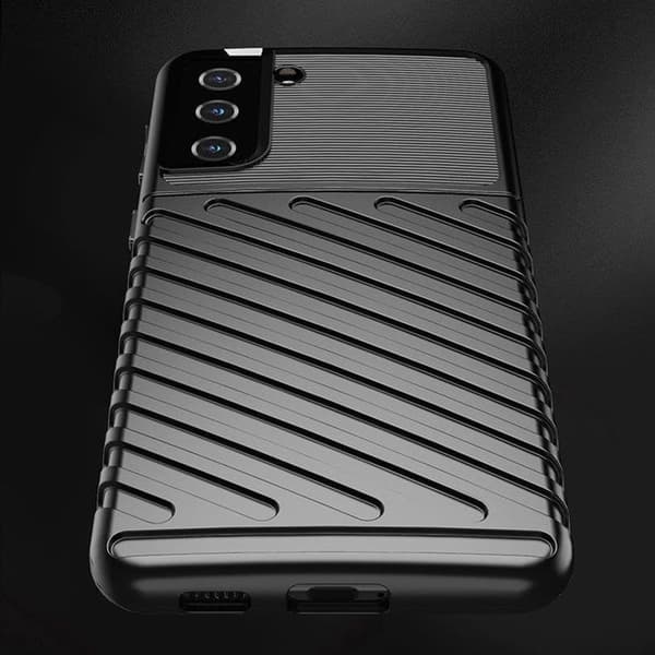 Thunder Flexibel Armored Skal Galaxy S22 Plus - Blå