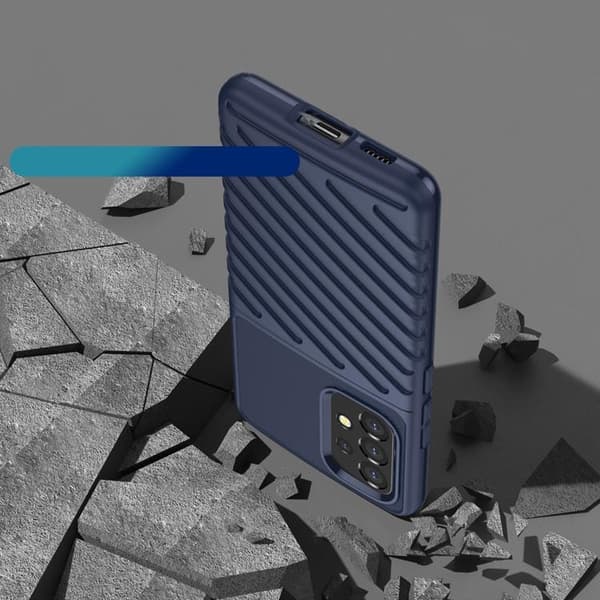 Thunder Flexible Armored Skal Galaxy A53 5G - Blå