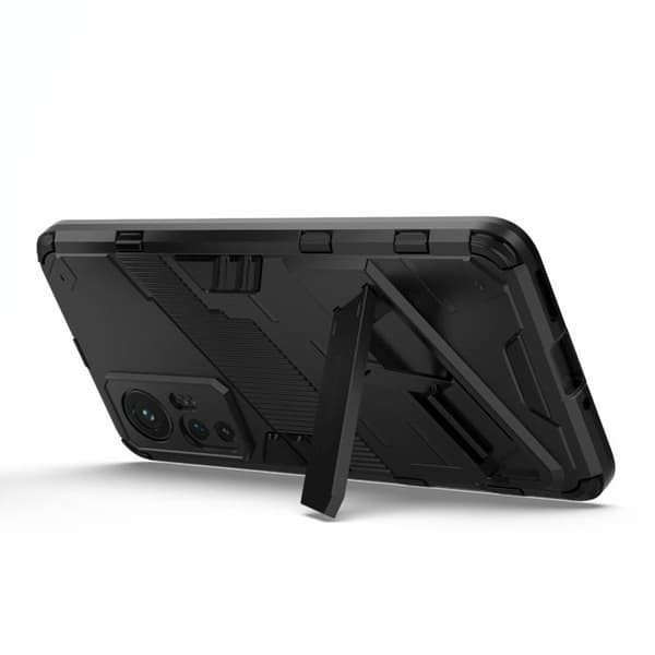 Kickstand Anti-Fall Skal Xiaomi 12 Pro - Svart