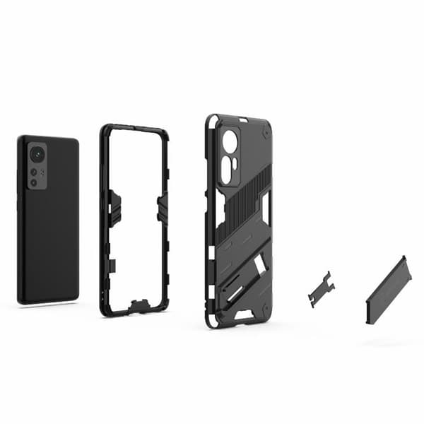 Kickstand Anti-Fall Skal Xiaomi 12 Pro - Svart