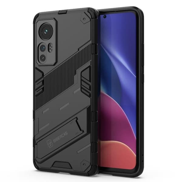 Kickstand Anti-Fall Skal Xiaomi 12 Pro - Svart