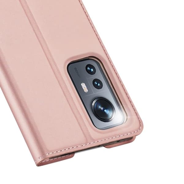 DUX DUCIS Skin Series Plånboksfodral Xiaomi 12 Pro - Rosa Guld